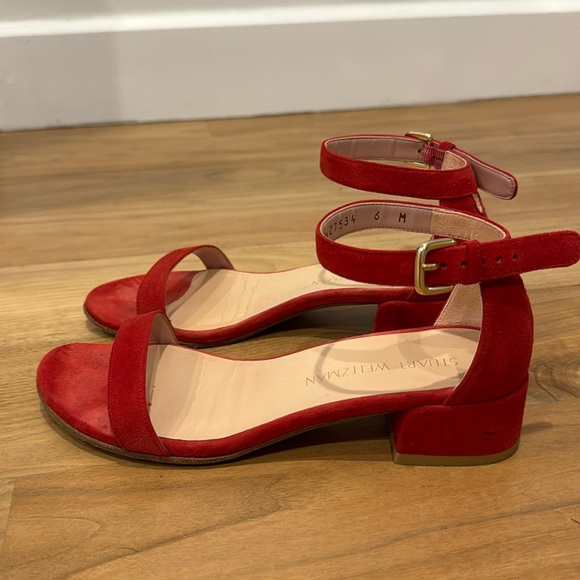 Stuart Weizman 35mm block heel sandals size 6 - Picture 2 of 6